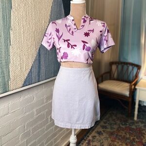 BDG Lavender 100% Cotton Denim Mini Skirt